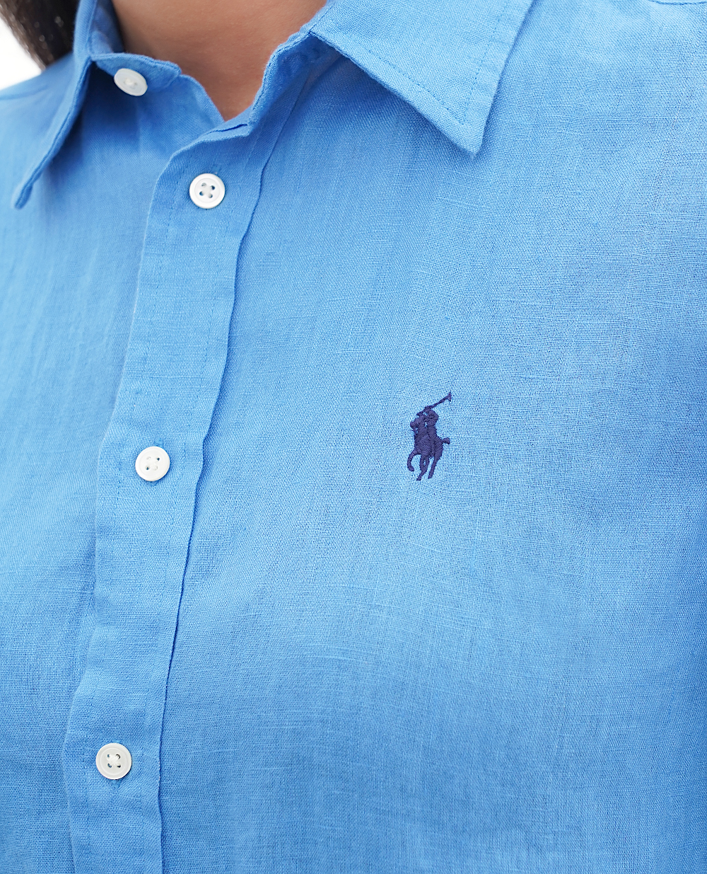 Льняна сорочка Polo Ralph Lauren 211920516012, синій колір • Купити в інтернет-магазині Kameron