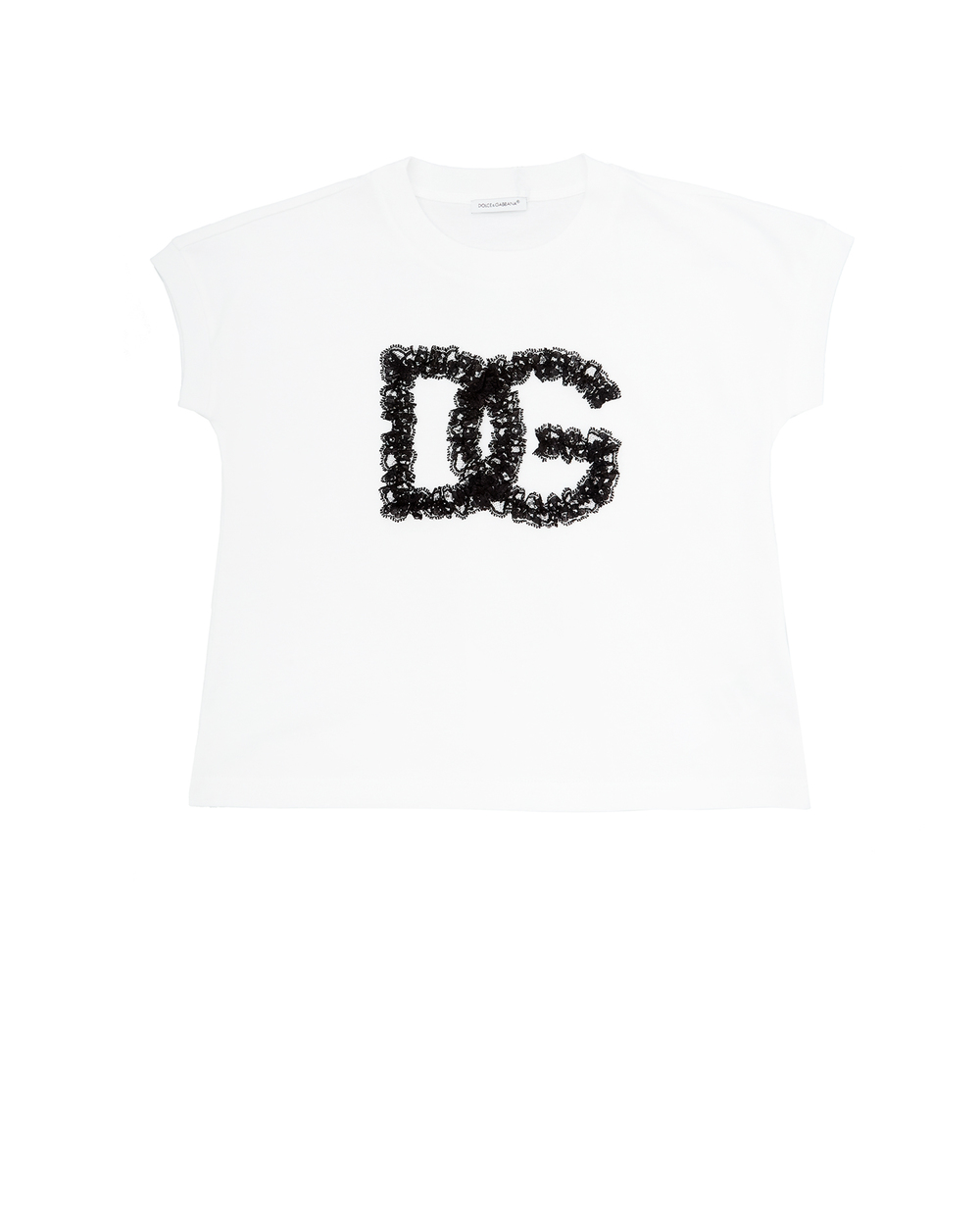 Футболка Dolce&Gabbana Kids L5JTHE-G7A9D-B, білий колір • Купити в інтернет-магазині Kameron