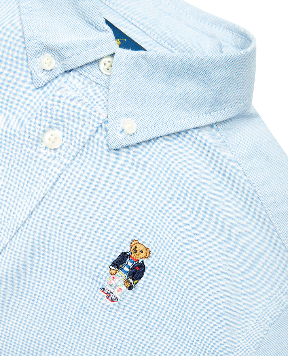 Детская рубашка Polo Ralph Lauren Kids 322858907001, голубой цвет • Купить в интернет-магазине Kameron