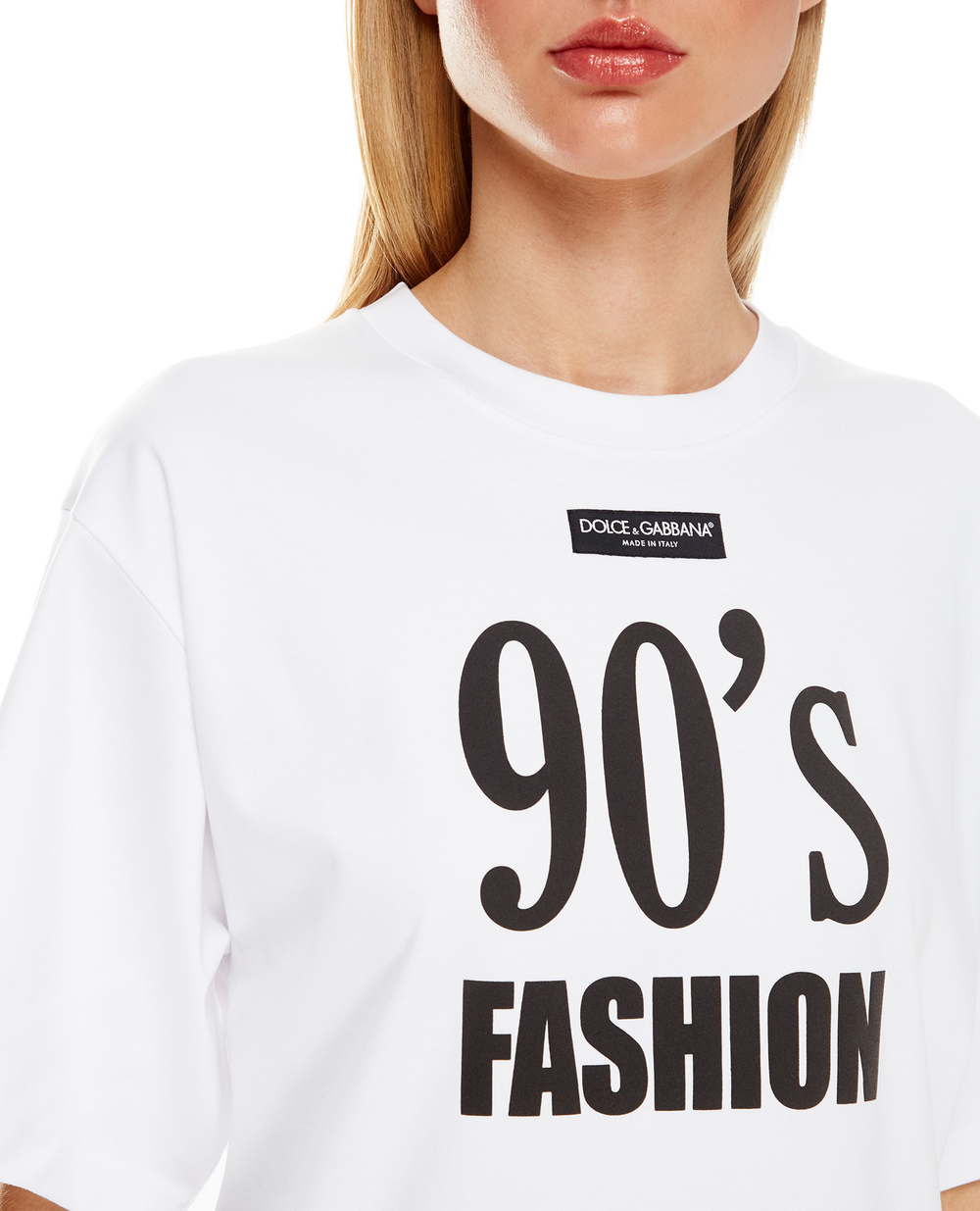 Футболка Dolce&Gabbana F8O49T-HU7H8, белый цвет • Купить в интернет-магазине Kameron