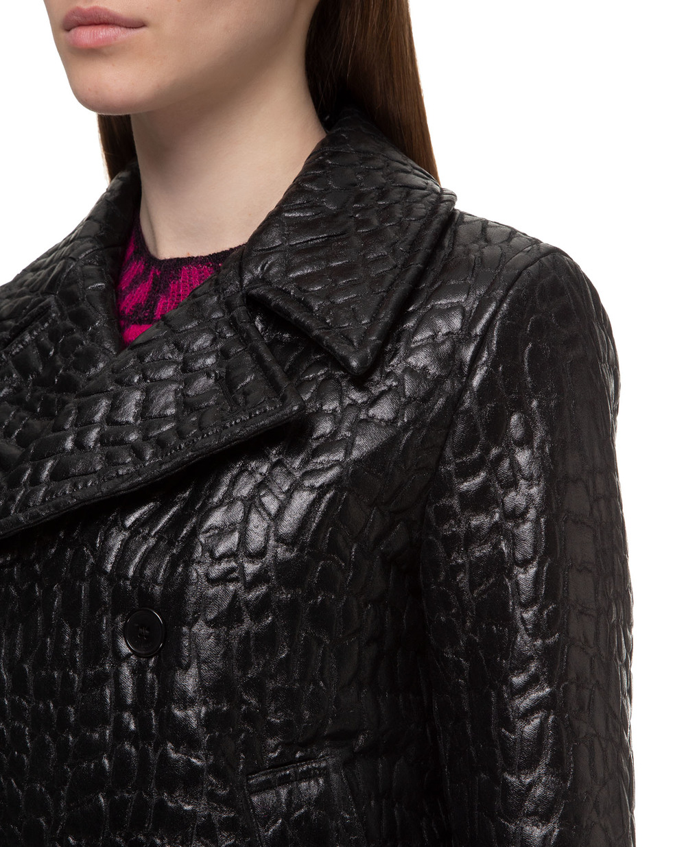 Пальто Saint Laurent 534536-Y208O, чорний колір • Купити в інтернет-магазині Kameron