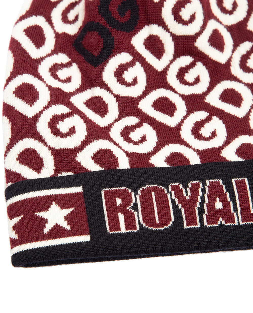 Шерстяная шапка Dolce&Gabbana Kids LBKH31-JAVSH, бордовый цвет • Купить в интернет-магазине Kameron