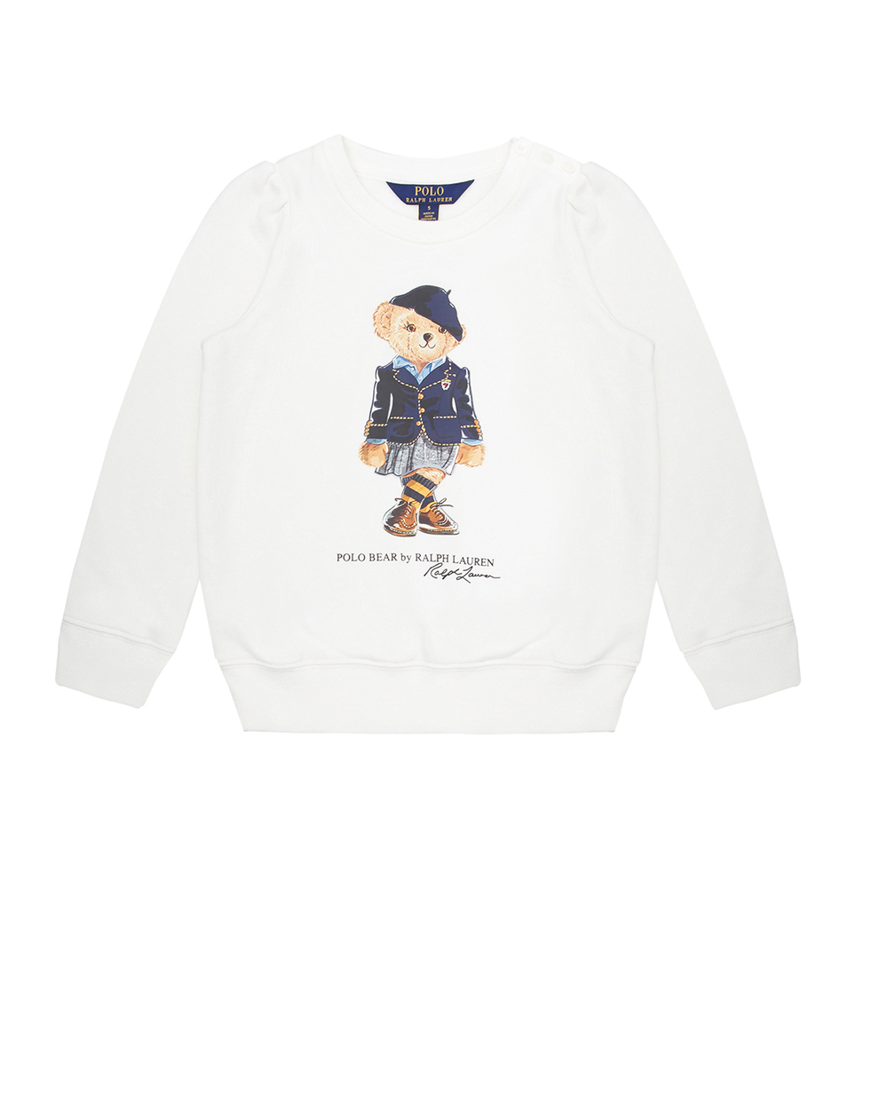 Детский свитшот Polo Bear Polo Ralph Lauren Kids 312877863001, белый цвет • Купить в интернет-магазине Kameron