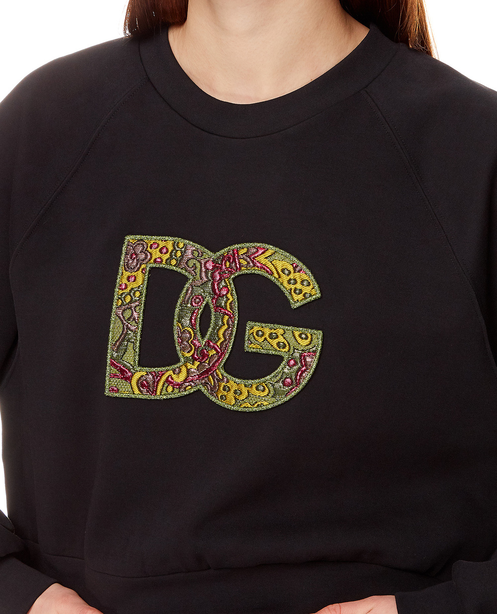 Світшот Dolce&Gabbana F9M55Z-G7B7S, чорний колір • Купити в інтернет-магазині Kameron