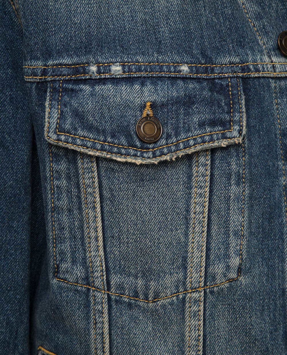 Джинсовая куртка Saint Laurent 530526-YC868, синий цвет • Купить в интернет-магазине Kameron