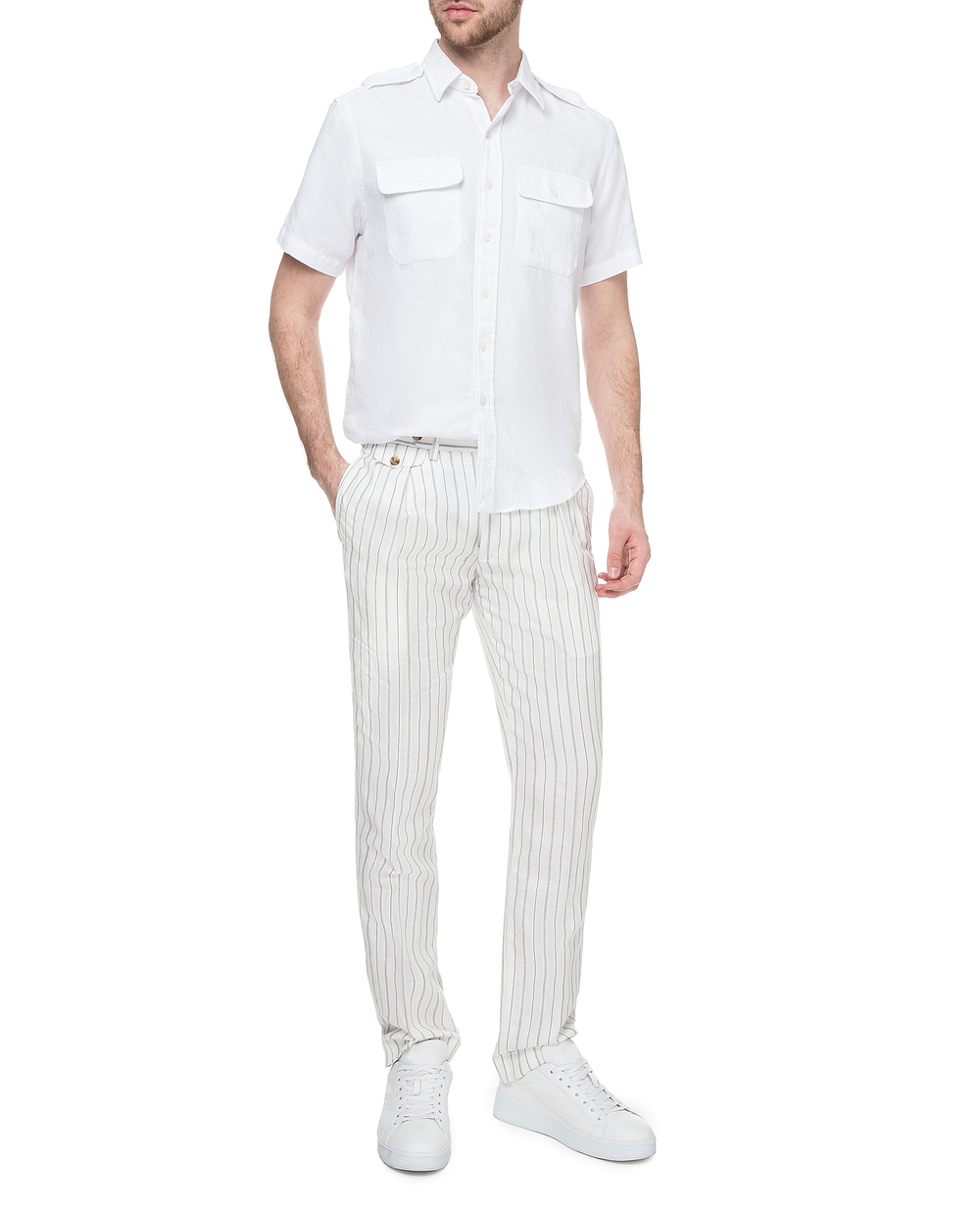 Рубашка Polo Ralph Lauren 710746022001, белый цвет • Купить в интернет-магазине Kameron