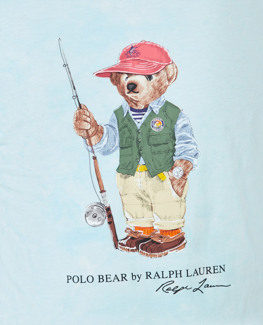 Футболка Polo Bear Polo Ralph Lauren 710900826001, голубой цвет • Купить в интернет-магазине Kameron