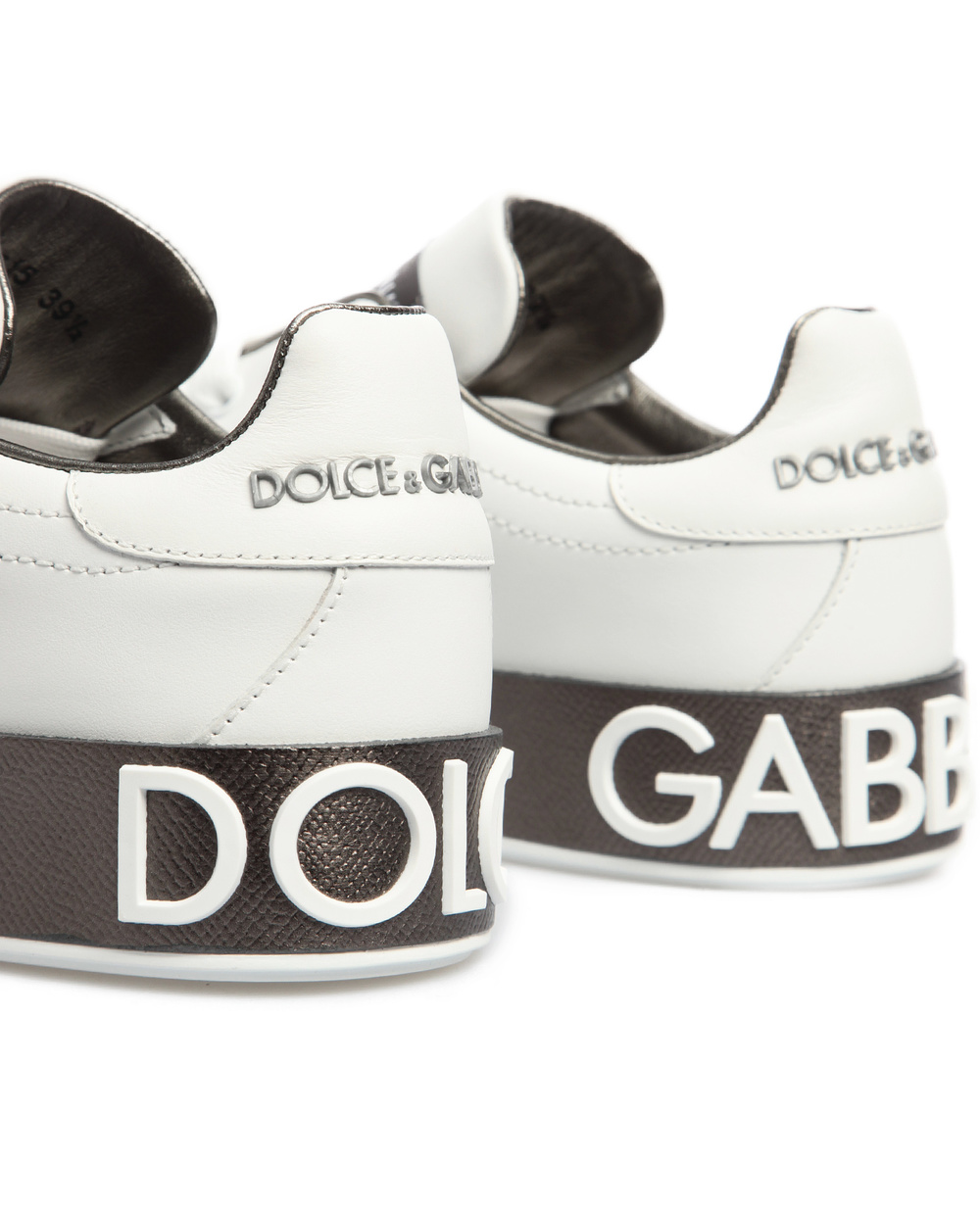 Кожаные сникеры Portofino Dolce&Gabbana CK1544-AX615, белый цвет • Купить в интернет-магазине Kameron