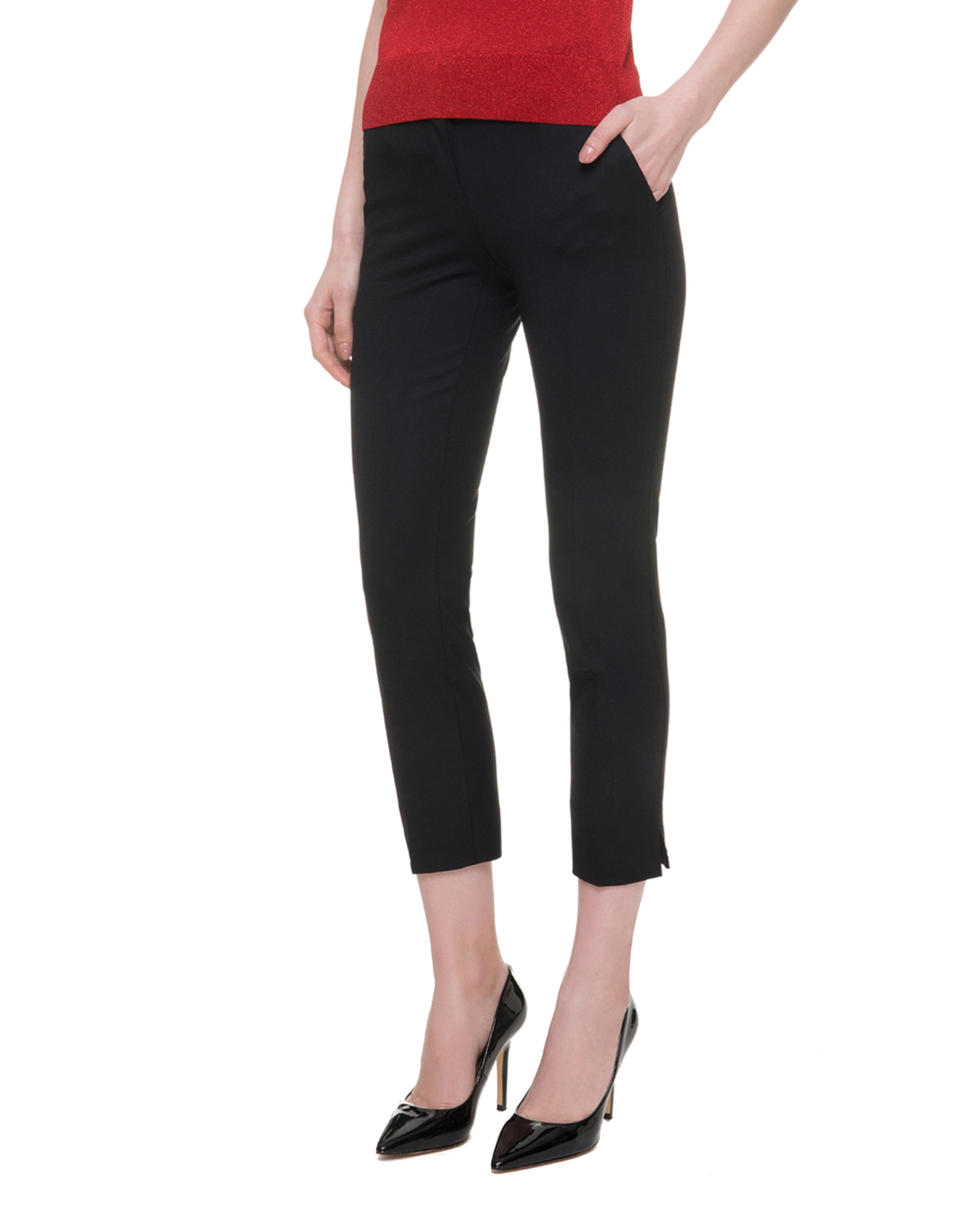 Шерстяные брюки Dolce&Gabbana FTAGNT-FUCCS, черный цвет • Купить в интернет-магазине Kameron