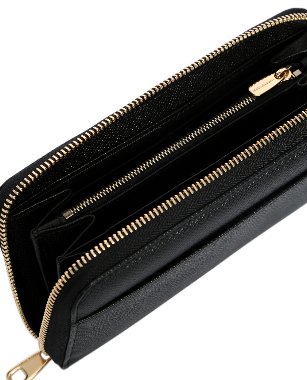 Кожаный кошелек Dolce&Gabbana BI0473-A1001, черный цвет • Купить в интернет-магазине Kameron
