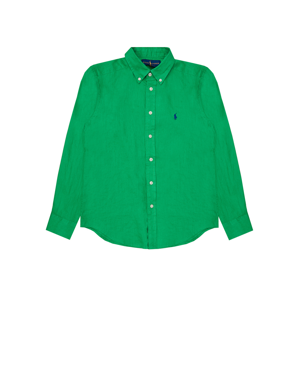 Лляна сорочка Polo Ralph Lauren Kids 323832109005, зелений колір • Купити в інтернет-магазині Kameron