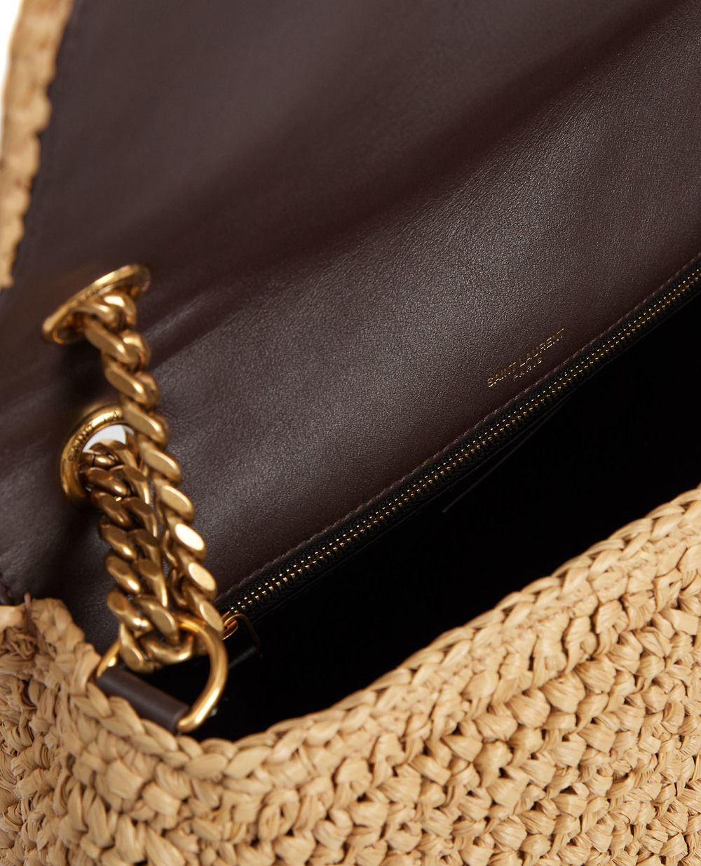 Плетеная сумка Niki Medium Saint Laurent 633187-GG66W, бежевый цвет • Купить в интернет-магазине Kameron