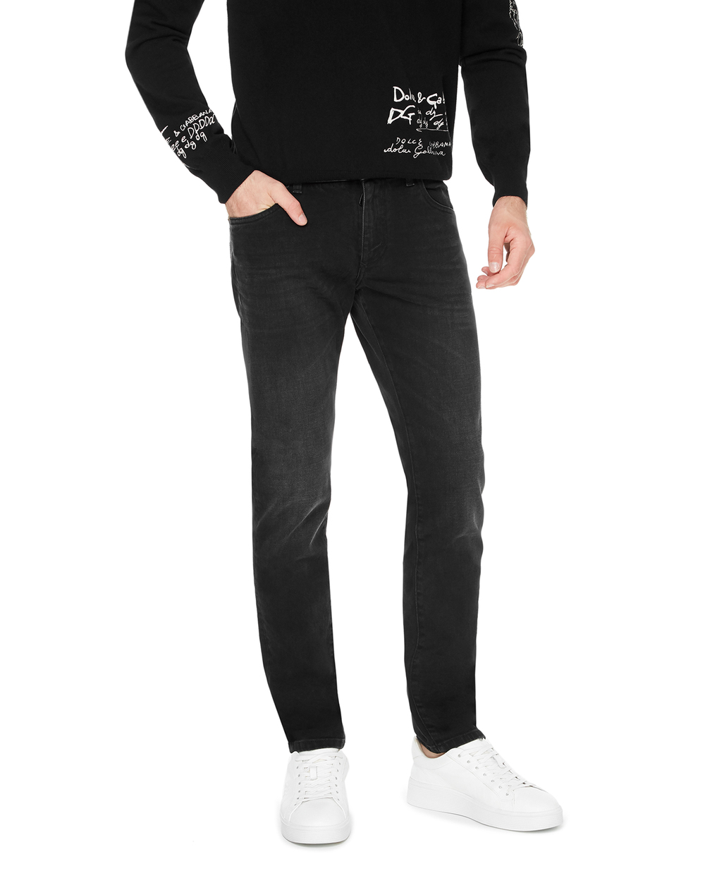 Джинси Dolce&Gabbana GY07CD-G8CO2, сірий колір • Купити в інтернет-магазині Kameron