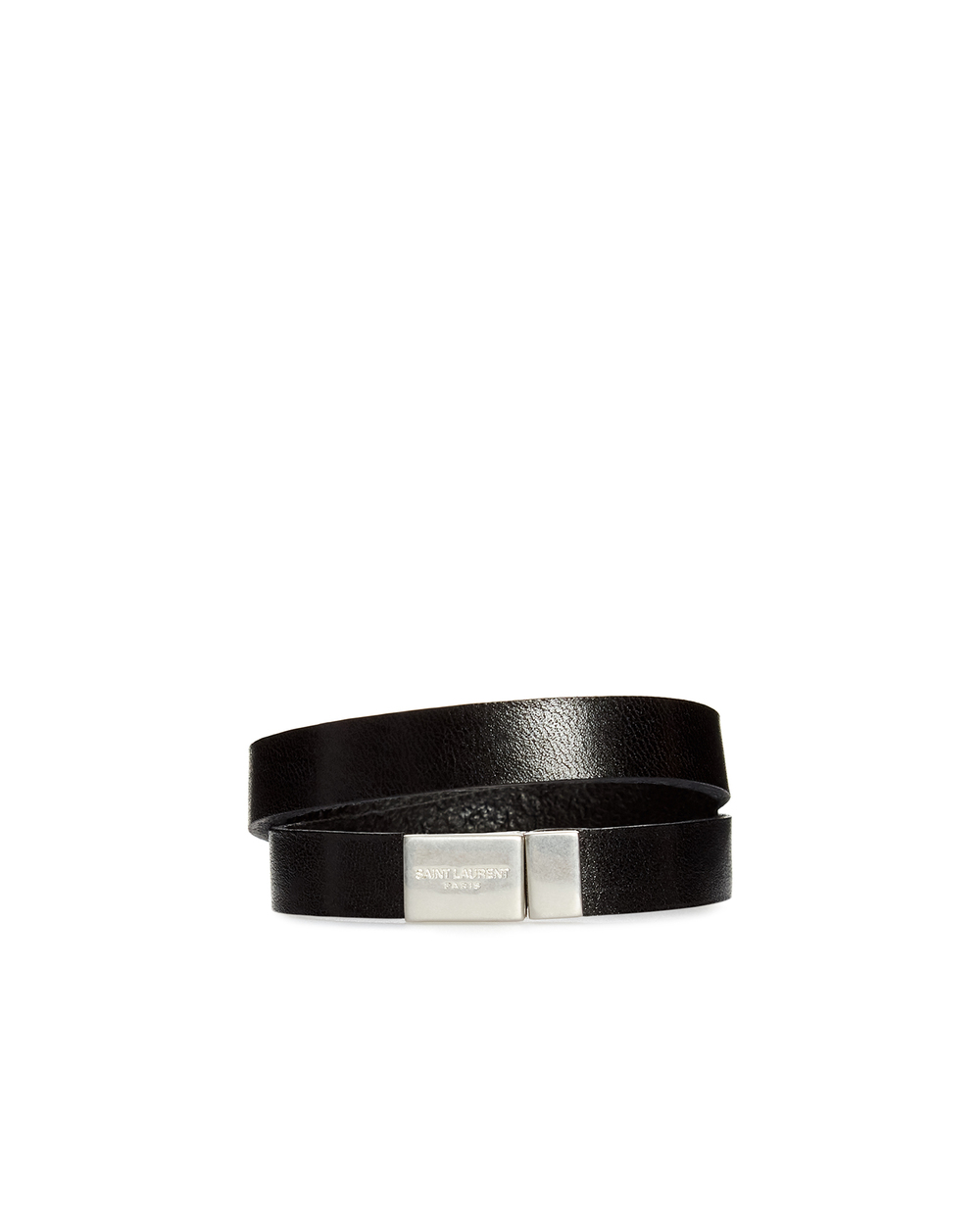 Кожаный браслет Saint Laurent 646558-0IH0E, черный цвет • Купить в интернет-магазине Kameron