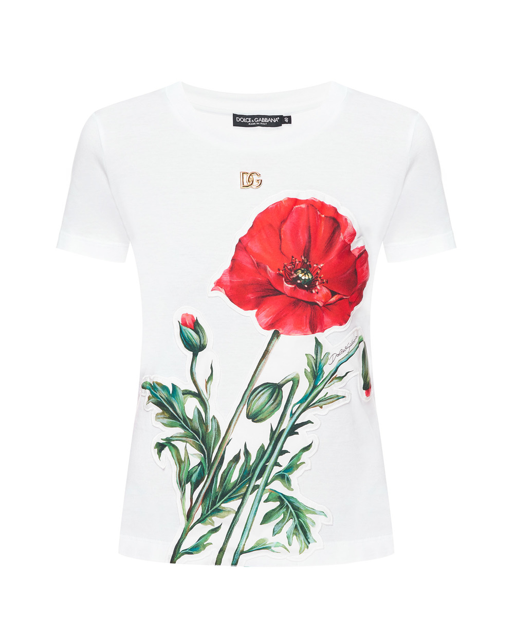 Футболка Dolce&Gabbana F8T00Z-G7I1K, білий колір • Купити в інтернет-магазині Kameron