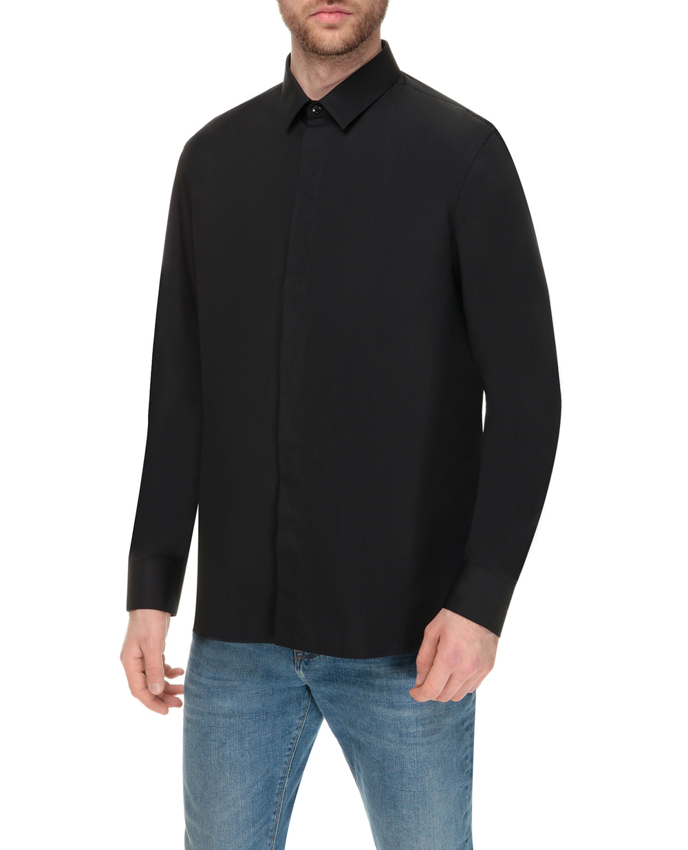 Сорочка Saint Laurent 564269-Y217W-, чорний колір • Купити в інтернет-магазині Kameron