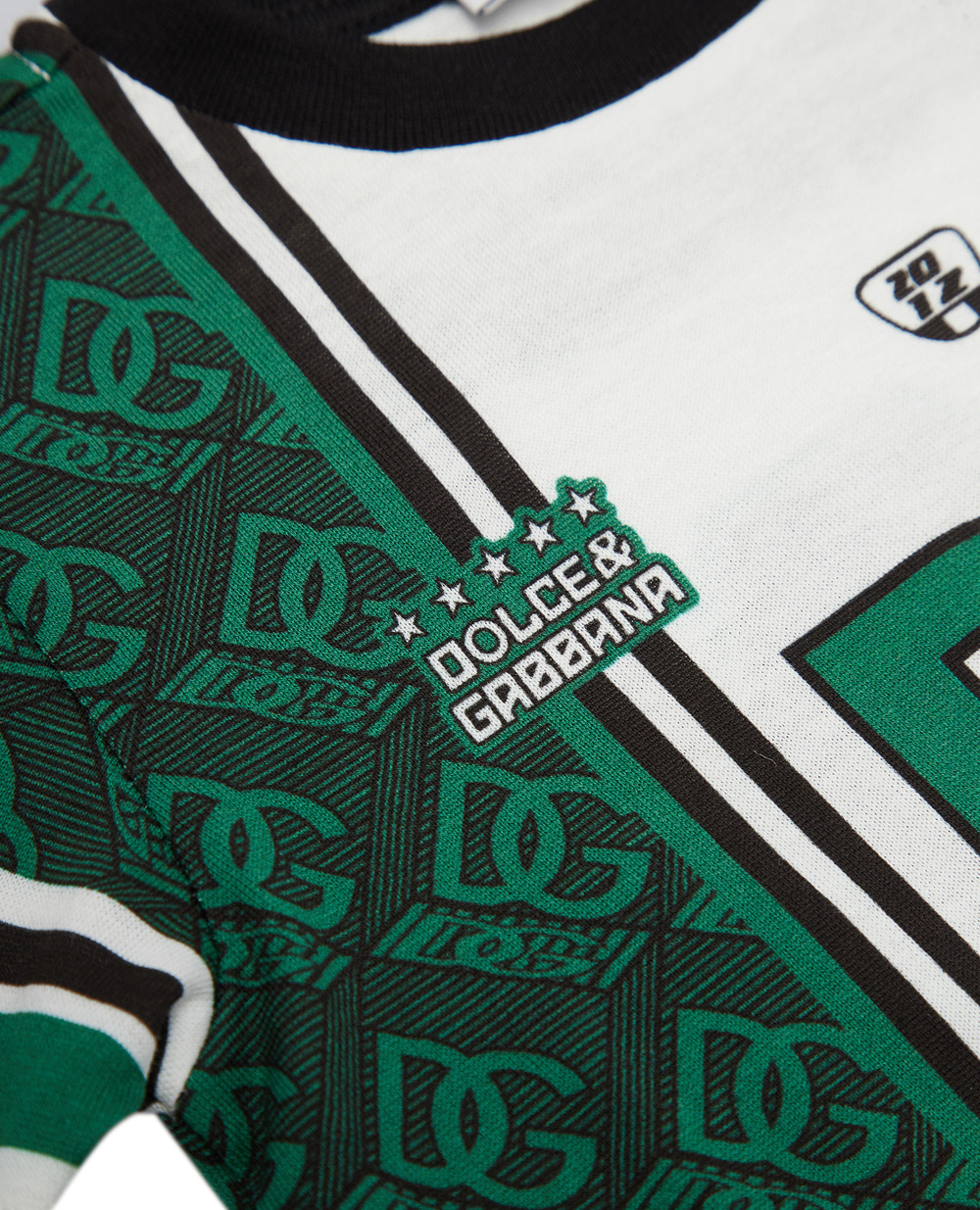 Дитяча футболка Dolce&Gabbana Kids L1JTEY-G7HWS, зелений колір • Купити в інтернет-магазині Kameron