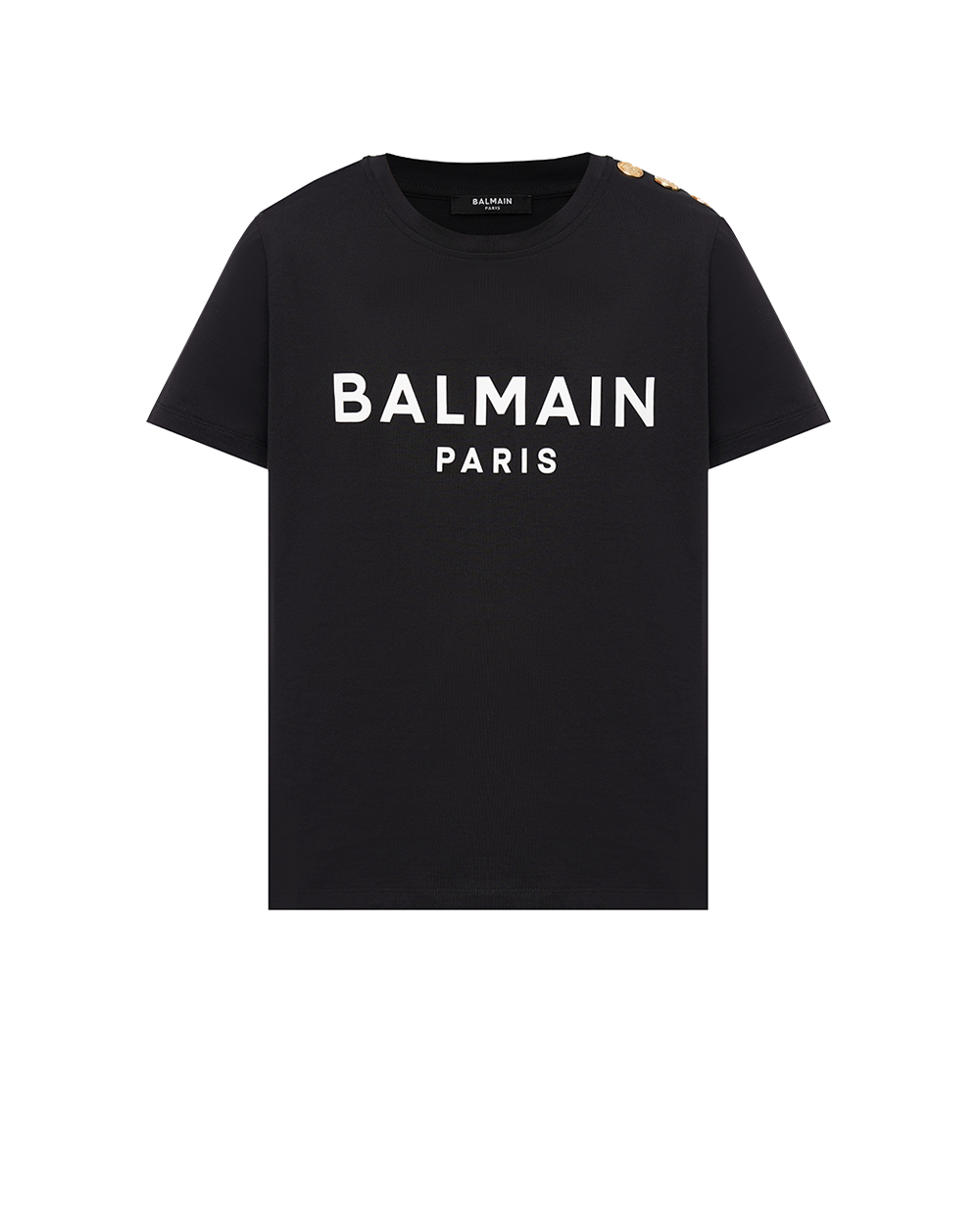 Футболка Balmain BF1EF005BB02, чорний колір • Купити в інтернет-магазині Kameron