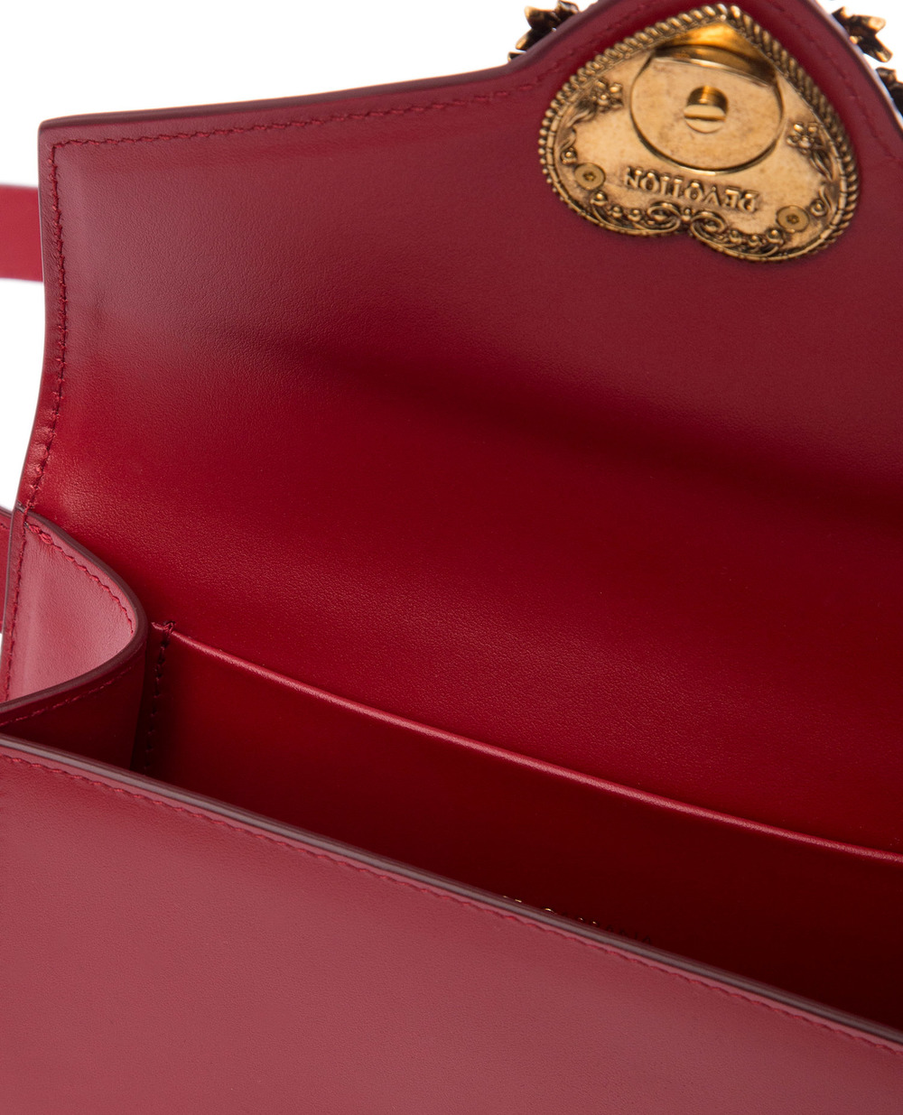 Кожаная поясная сумка Devotion Dolce&Gabbana BB6706-AV893, красный цвет • Купить в интернет-магазине Kameron
