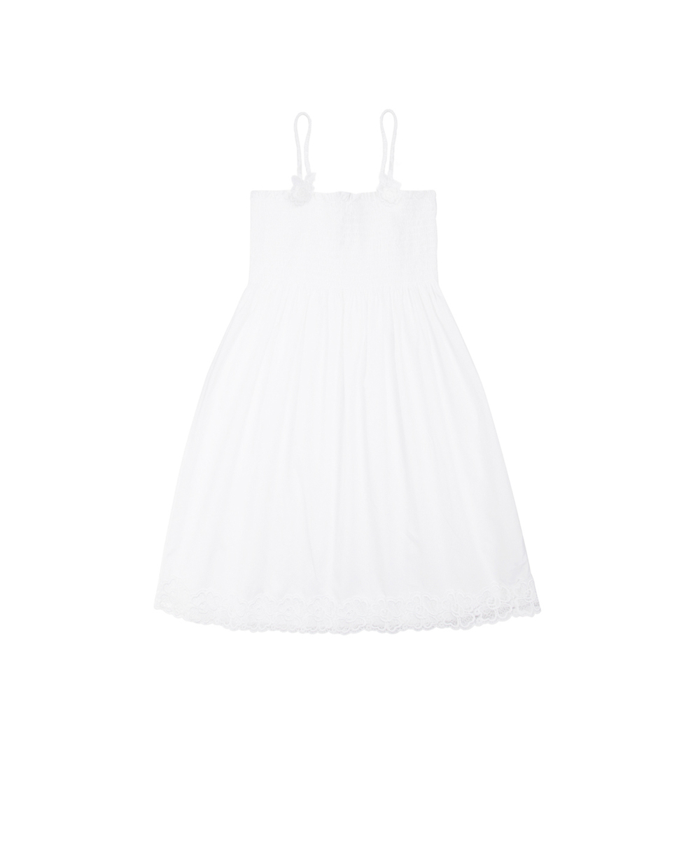 Сарафан Dolce&Gabbana Kids L5JD0G-G7RWC-S-, білий колір • Купити в інтернет-магазині Kameron