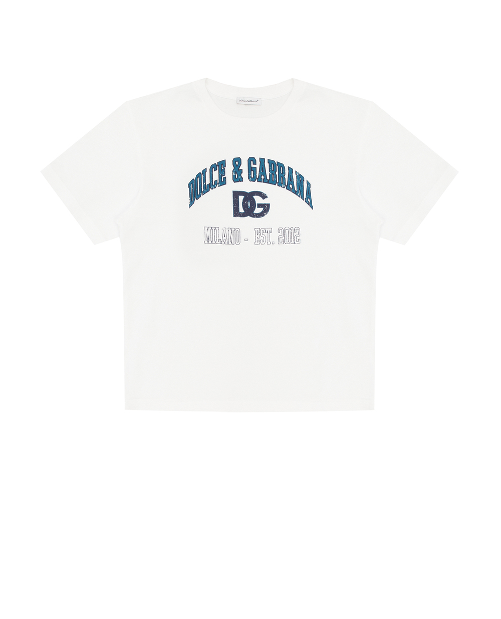 Детская футболка Dolce&Gabbana Kids L4JTEY-G7H3X-S, белый цвет • Купить в интернет-магазине Kameron