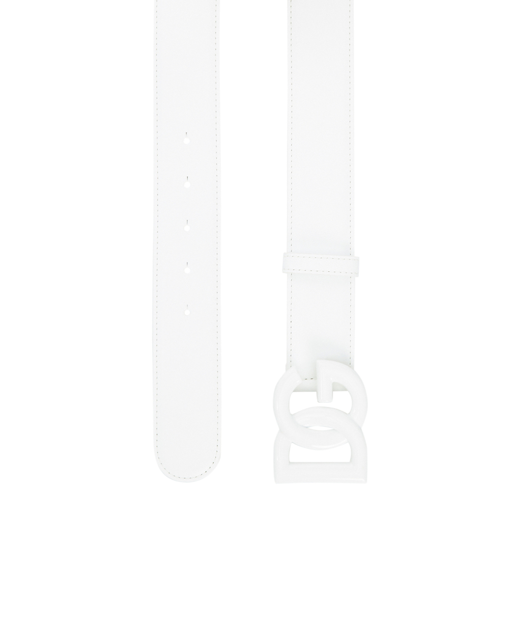 Шкіряний ремінь Dolce&Gabbana BE1446-AQ069, білий колір • Купити в інтернет-магазині Kameron