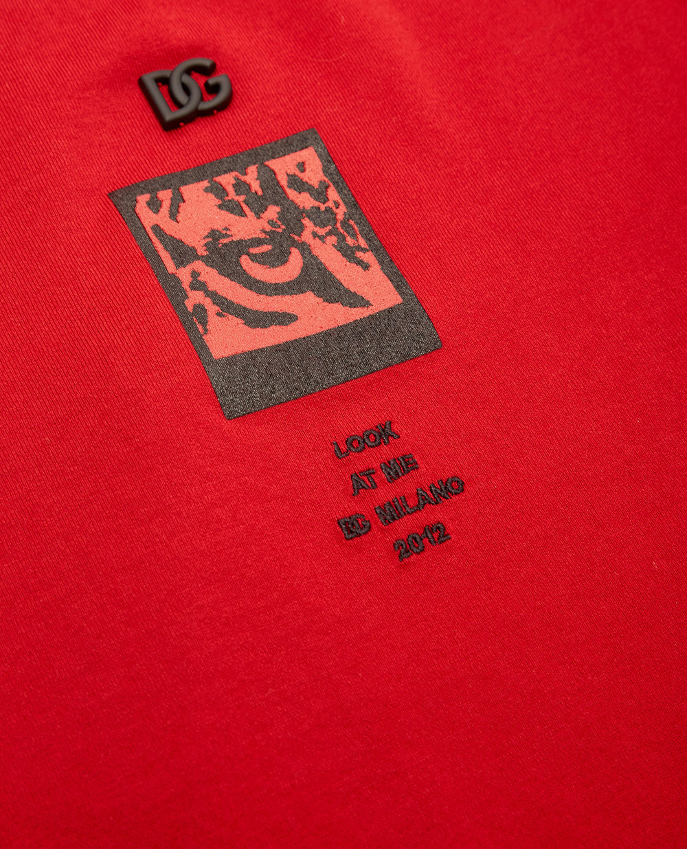 Футболка Dolce&Gabbana Kids L4JTED-G7BTH-B, красный колір • Купити в інтернет-магазині Kameron