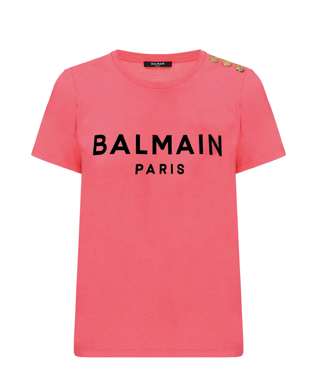 Футболка Balmain VF0EF005B044, рожевий колір • Купити в інтернет-магазині Kameron