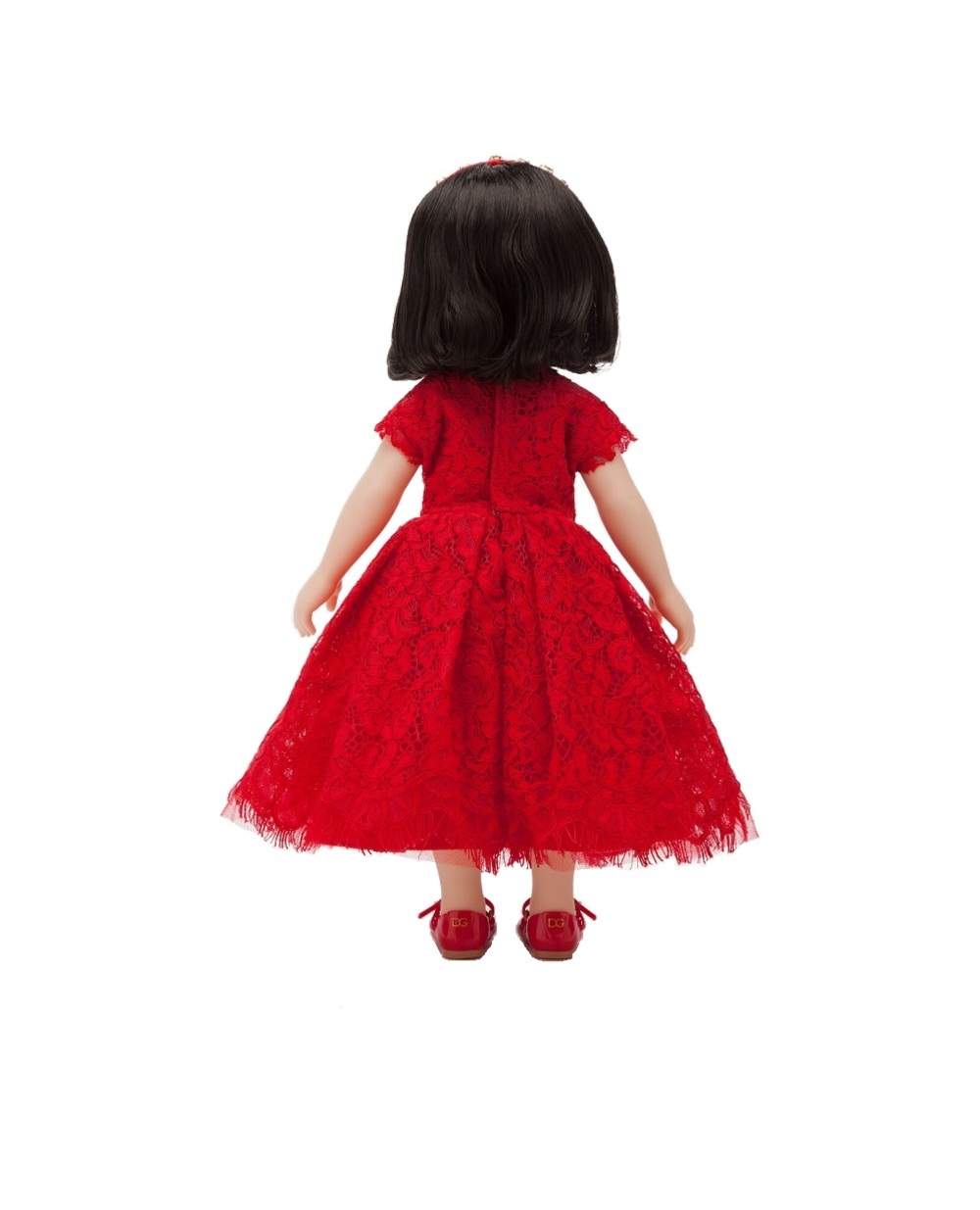 Кукла с платьем из кружева Dolce&Gabbana LCJA18-G7VAW, красный цвет • Купить в интернет-магазине Kameron