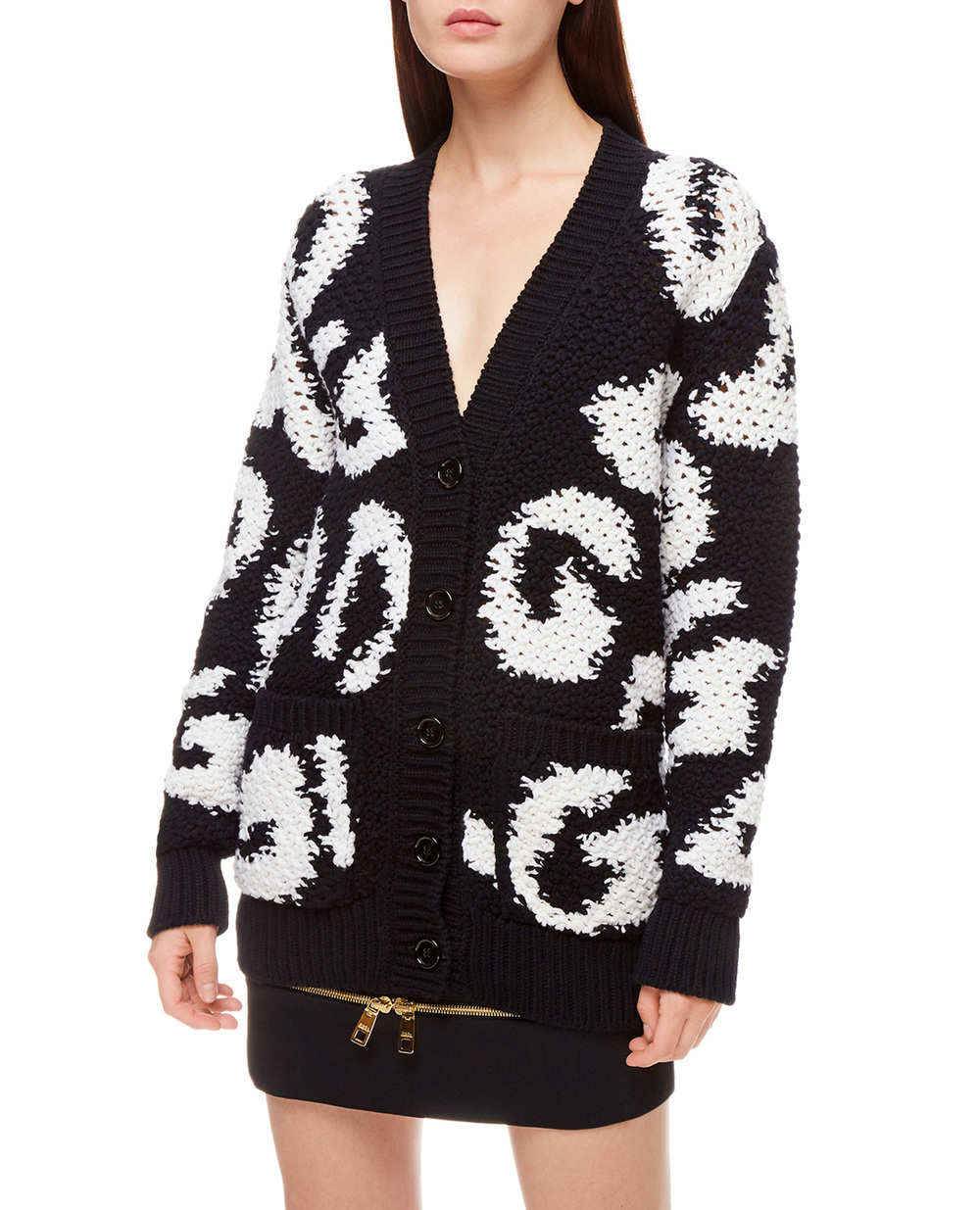 Шерстяной кардиган Dolce&Gabbana FXE07T-JCMG9, черный цвет • Купить в интернет-магазине Kameron