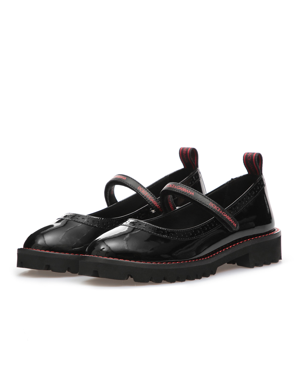 Детские туфли Dolce&Gabbana Kids D10860-AA818-L, черный цвет • Купить в интернет-магазине Kameron