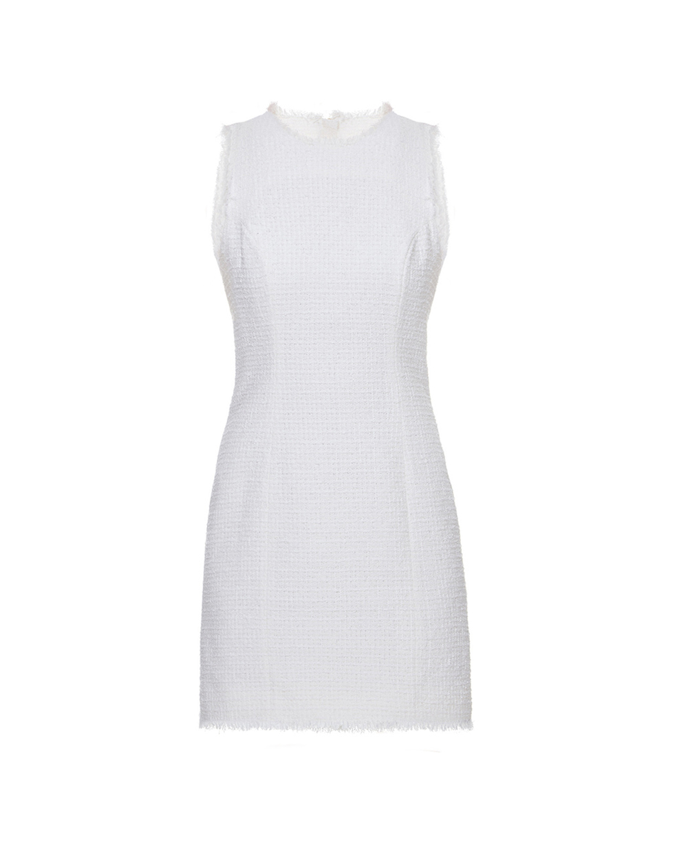 Твидовое платье Balmain UF16104C257, белый цвет • Купить в интернет-магазине Kameron