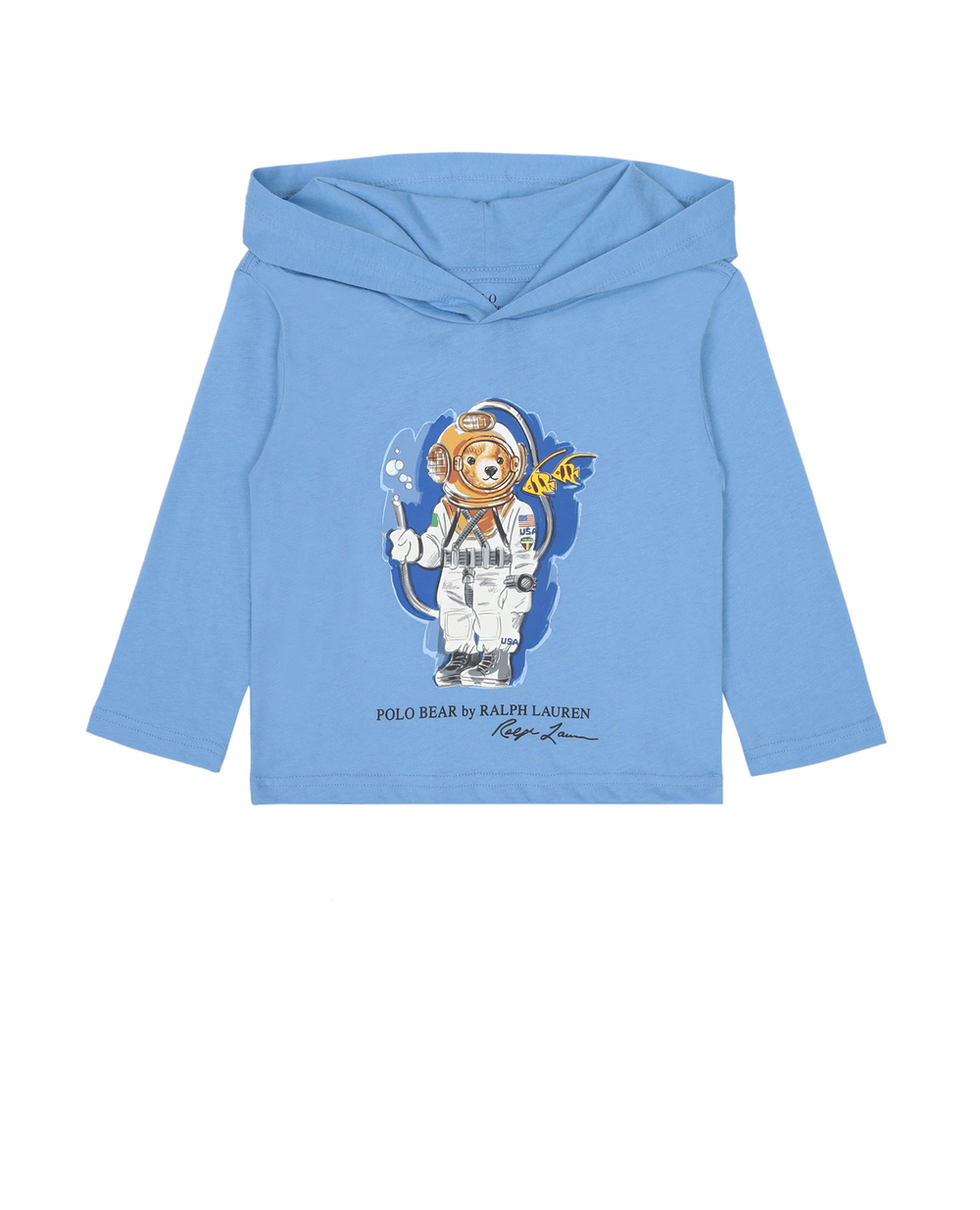 Худи Polo Ralph Lauren Kids 321777149003, блакитний колір • Купити в інтернет-магазині Kameron