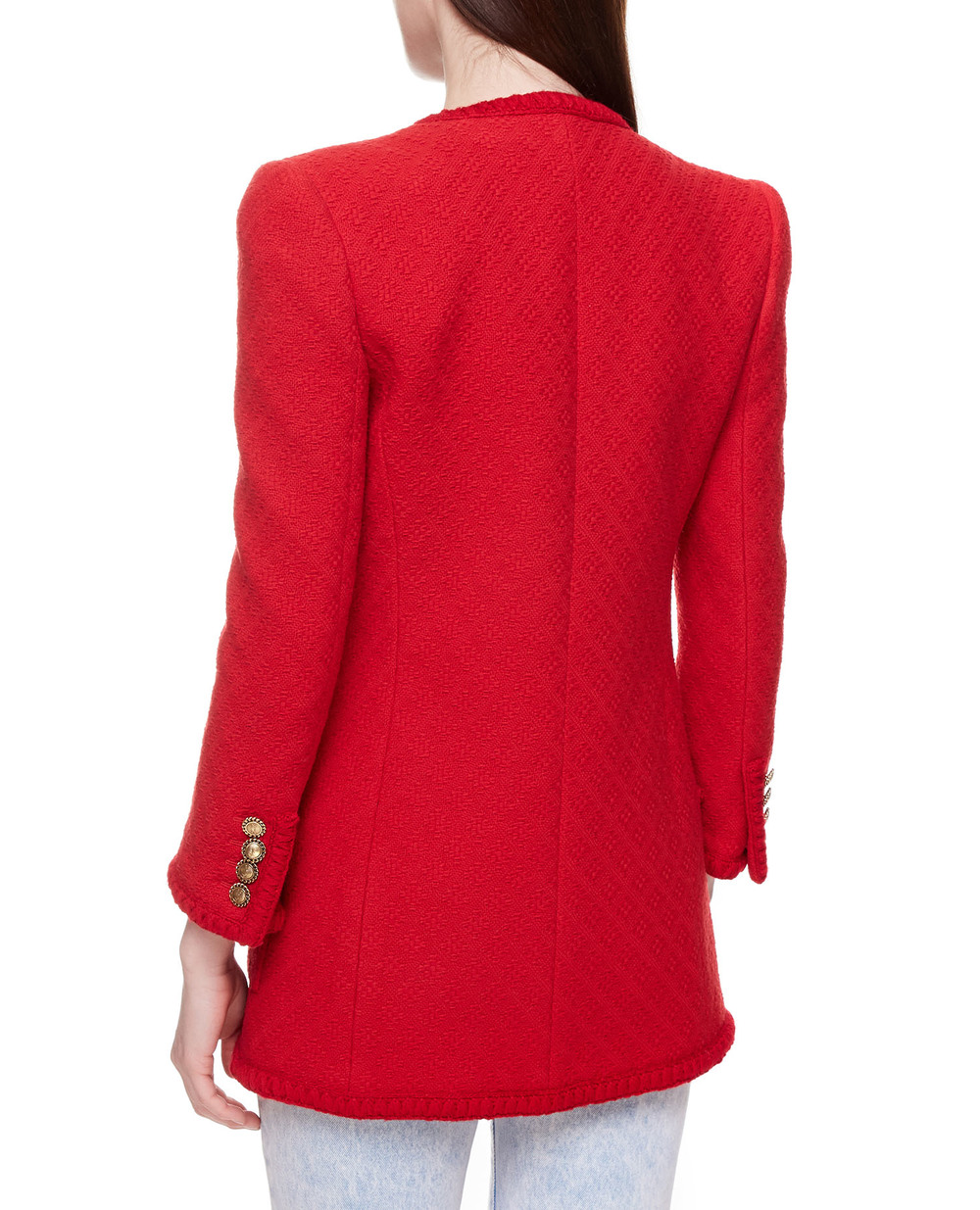 Вовняний жакет Saint Laurent 668517-Y7D28, красный колір • Купити в інтернет-магазині Kameron