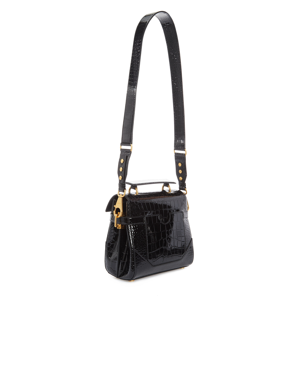 Шкіряна сумка Balmain WN0DB526LVBC, чорний колір • Купити в інтернет-магазині Kameron