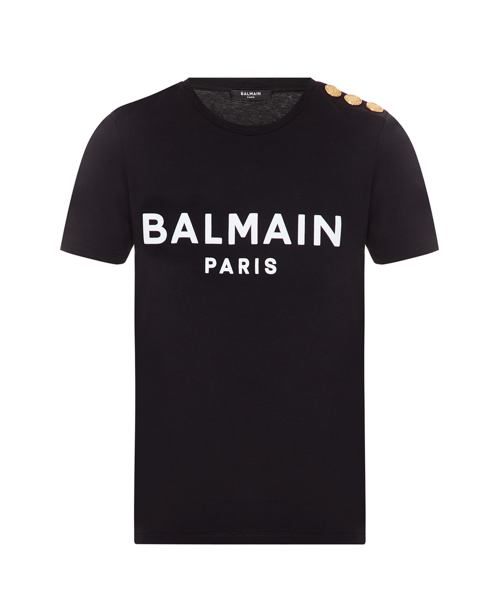 Футболка Balmain XF1EF005BB37, чорний колір • Купити в інтернет-магазині Kameron