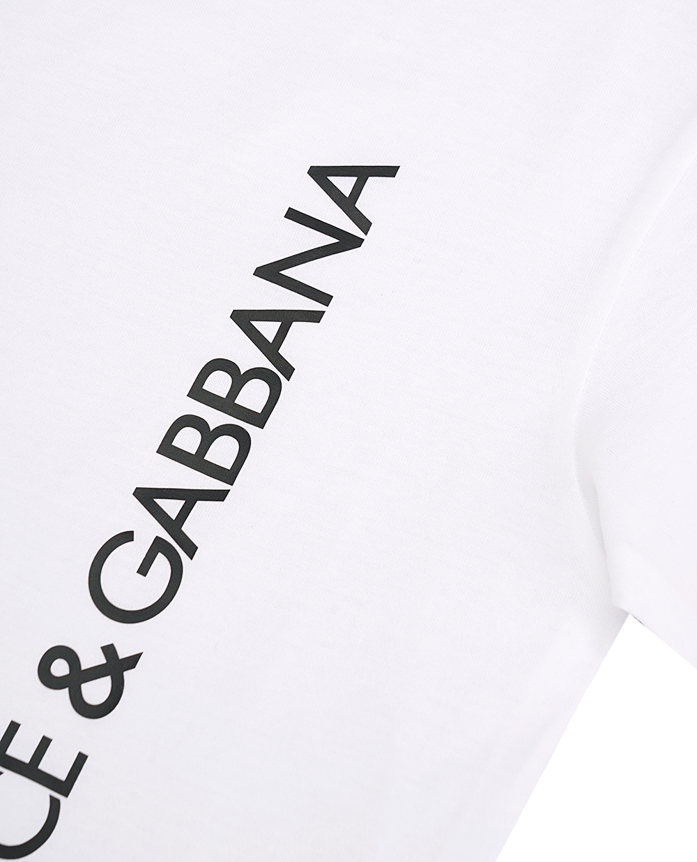 Дитяча трикотажна футболка Dolce&Gabbana Kids L4JTEY-G7K0M-B, білий колір • Купити в інтернет-магазині Kameron