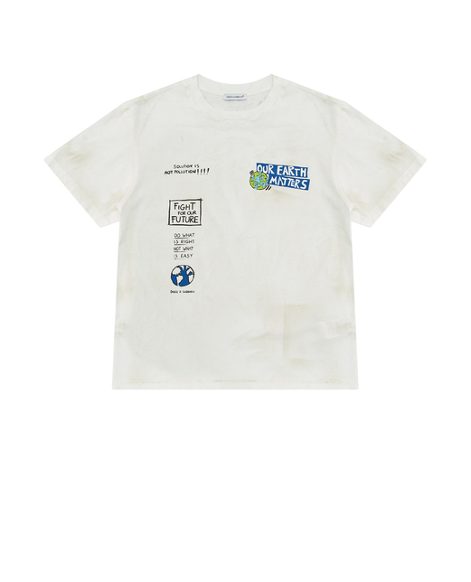 Dolce&Gabbana Детская футболка - Артикул: L4JTEH-G7I1U-B