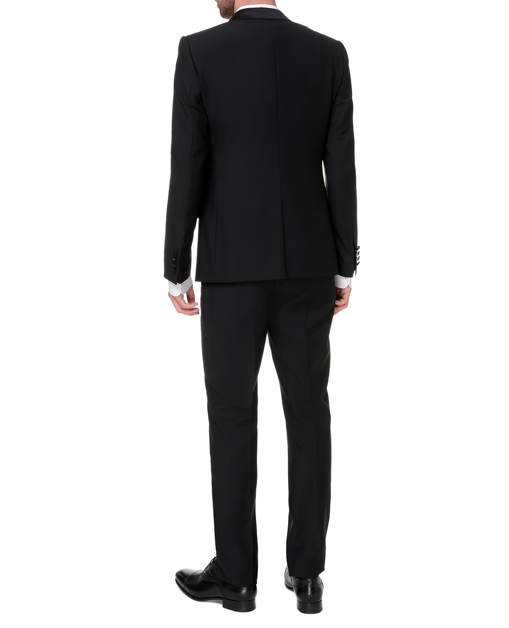 Вовняний костюм Martini (піджак, жилет, штани) Dolce&Gabbana GKBEMT-FU2Z8, чорний колір • Купити в інтернет-магазині Kameron