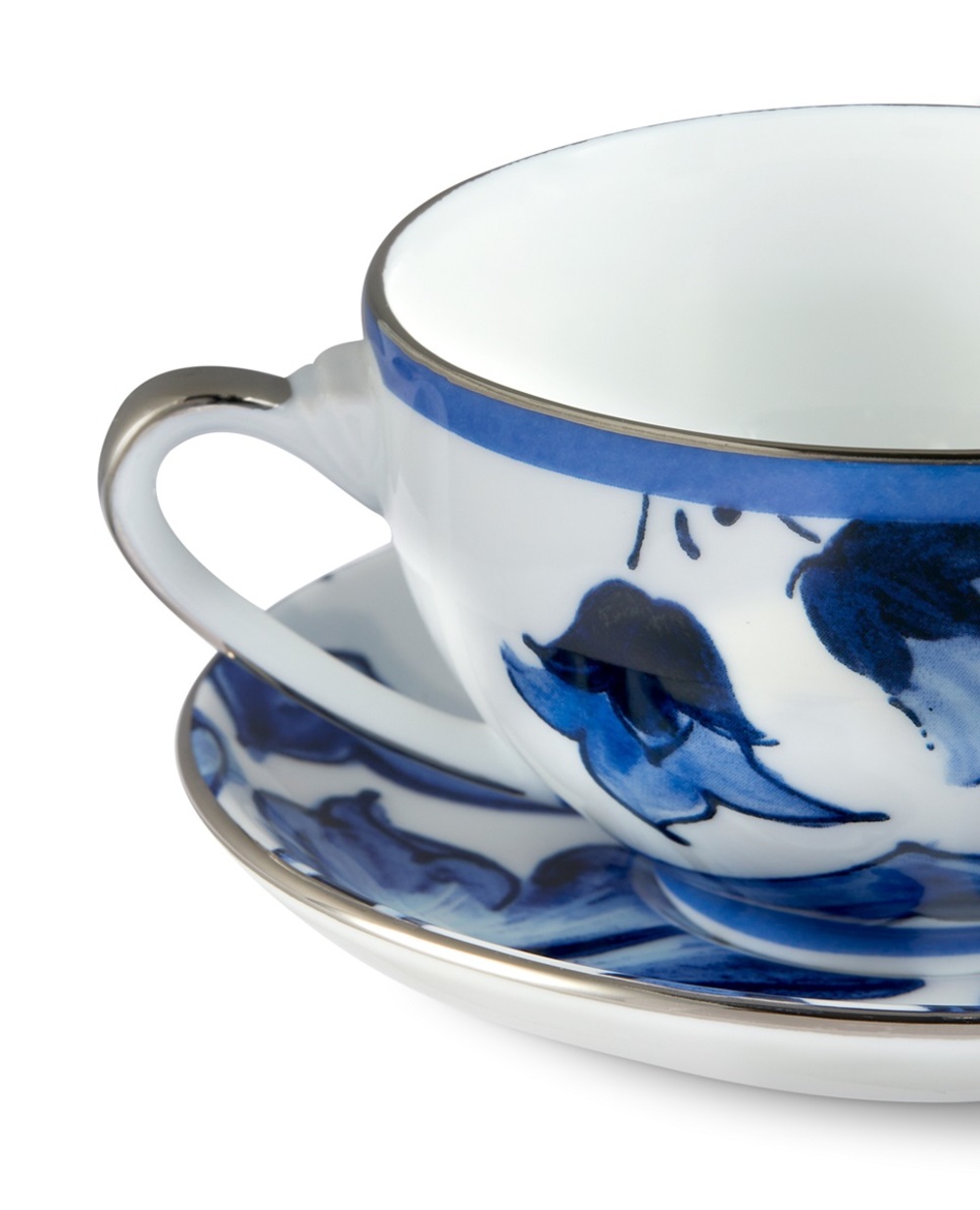 Чайна чашка з блюдцем з порцеляни Dolce&Gabbana TC0102-TCA38, синій колір • Купити в інтернет-магазині Kameron
