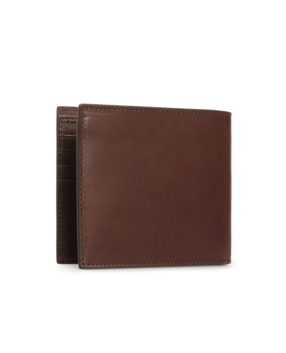 Шкіряний гаманець Eats/West Saint Laurent 396307-0TZ0W, коричневий колір • Купити в інтернет-магазині Kameron