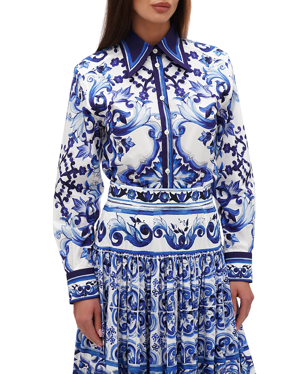Рубашка Dolce&Gabbana F5J51T-HH5AW, білий колір • Купити в інтернет-магазині Kameron