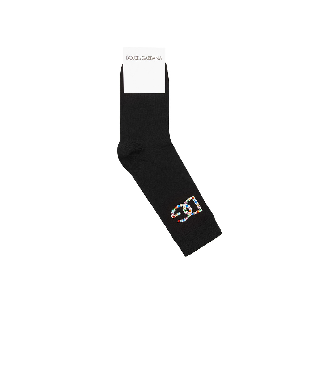 Дитячі шкарпетки Dolce&Gabbana Kids LBKA99-JACMV, чорний колір • Купити в інтернет-магазині Kameron