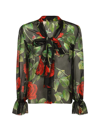 Dolce&Gabbana Шелковая блуза - Артикул: F5N69T-IS1JB