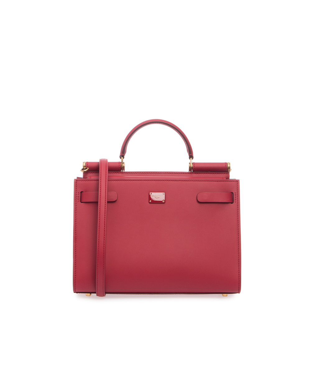 Кожаная сумка Sicily 62 Small Dolce&Gabbana BB6625-AV385, красный цвет • Купить в интернет-магазине Kameron