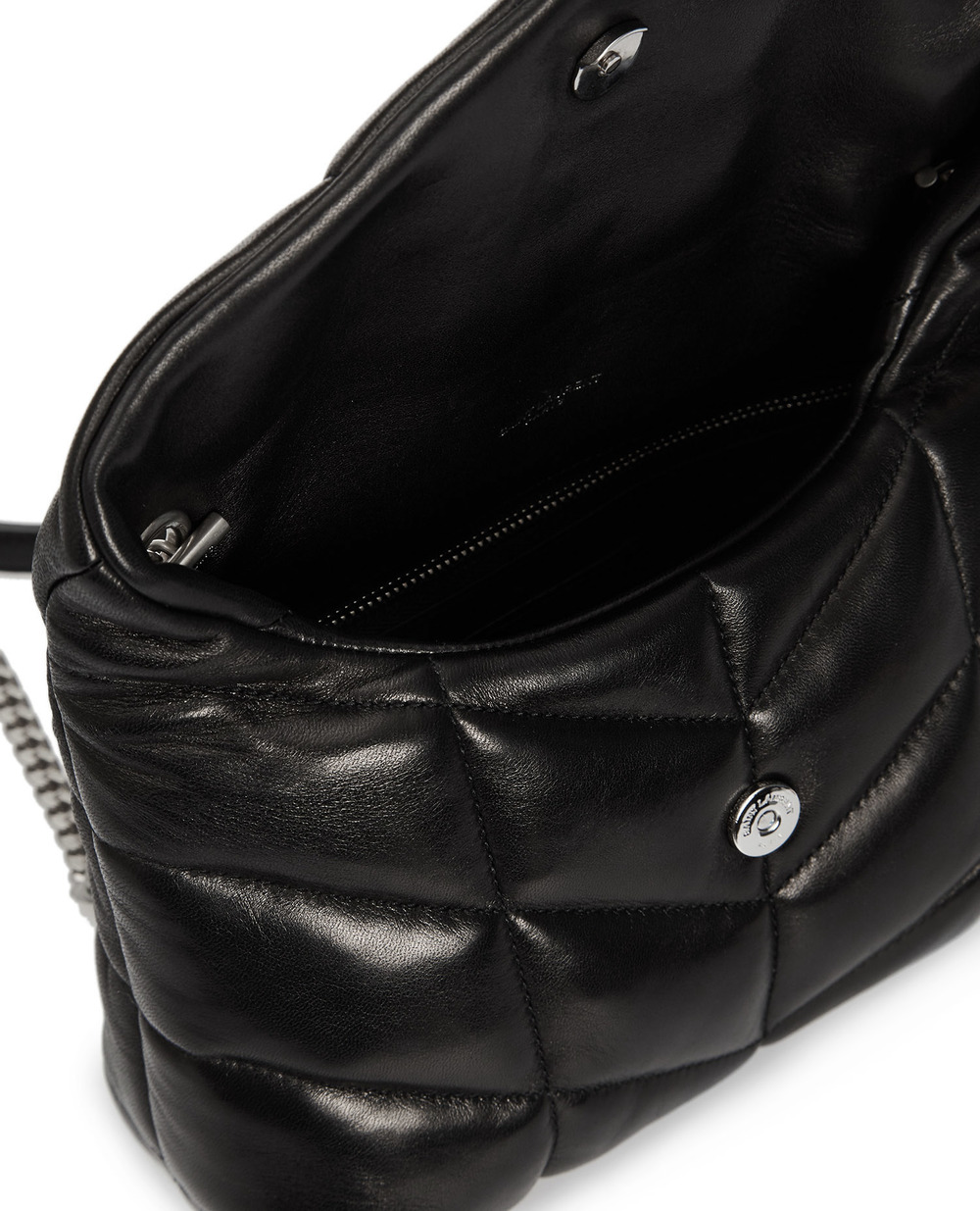 Шкіряна сумка Puffer Saint Laurent 620333-1EL00, чорний колір • Купити в інтернет-магазині Kameron