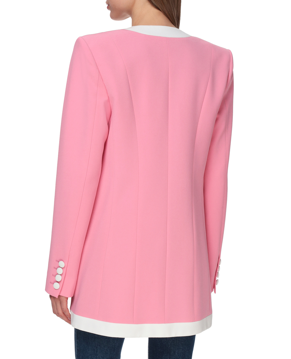 Жакет Balmain VF17576V089, рожевий колір • Купити в інтернет-магазині Kameron