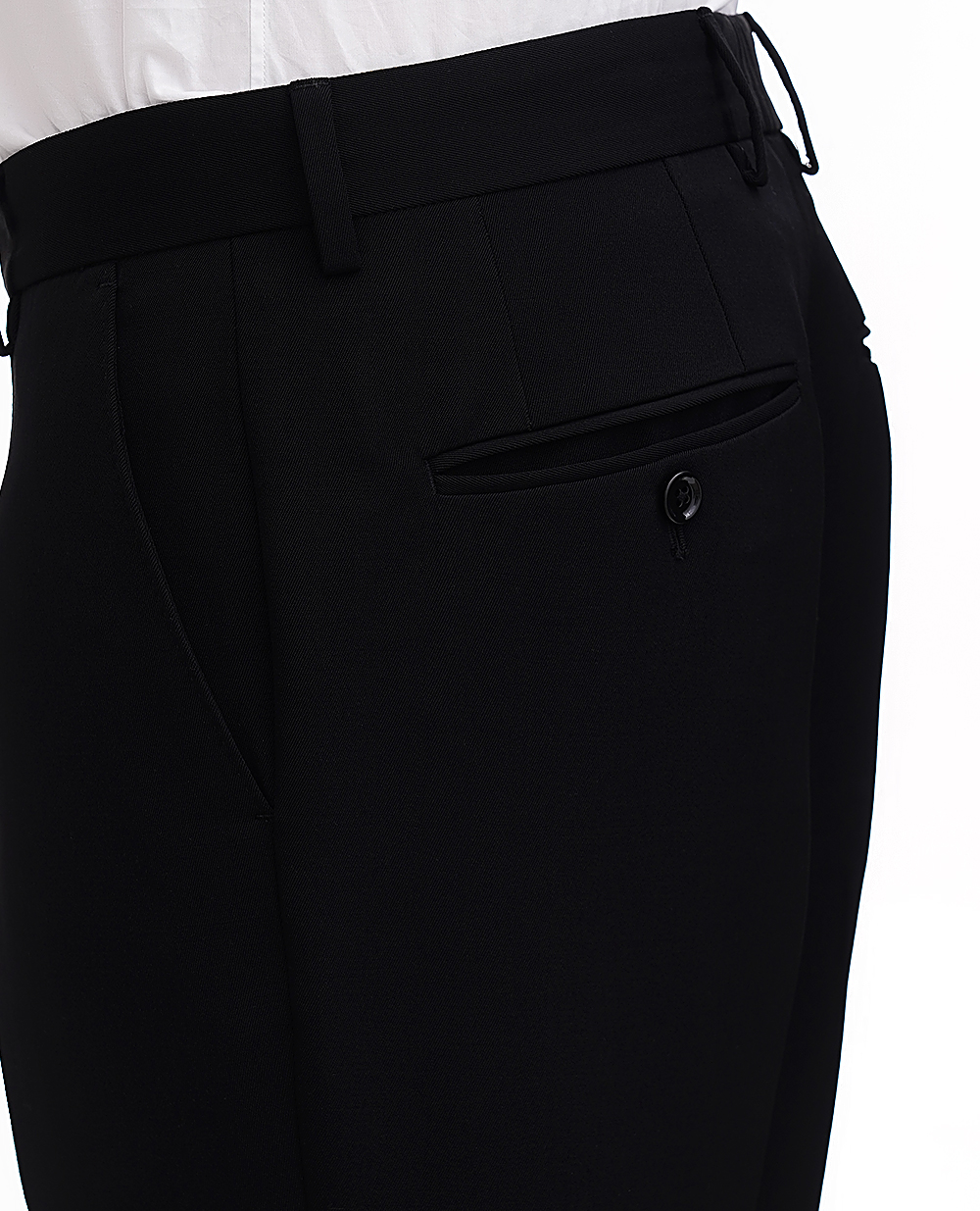 Вовняні штани Dolce&Gabbana GZ25AT-FU21E, чорний колір • Купити в інтернет-магазині Kameron