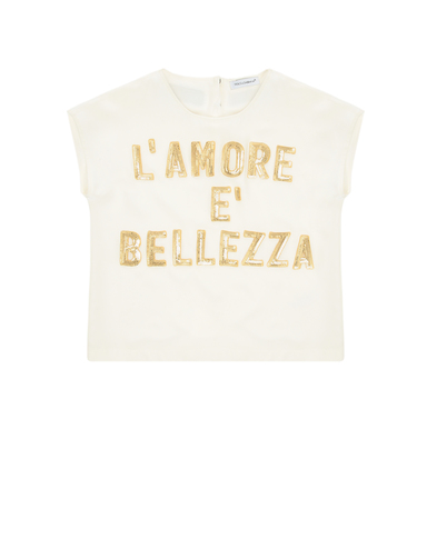 Dolce&Gabbana Детский шелковый топ - Артикул: L54S03-G7RZG-S