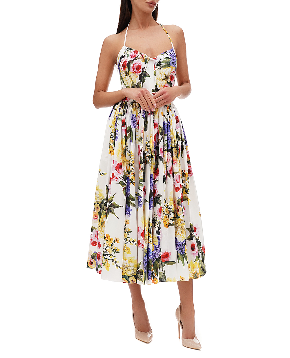 Платье Dolce&Gabbana F6HABT-HS5Q1, разноцветный цвет • Купить в интернет-магазине Kameron